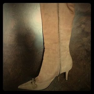 Dior leather knee high boots